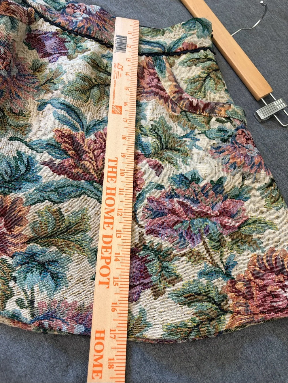 Free People Floral Tapestry Coquette Mini Skirt Vintage Size 6